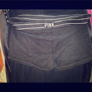Black Victoria secret pink yoga shorts